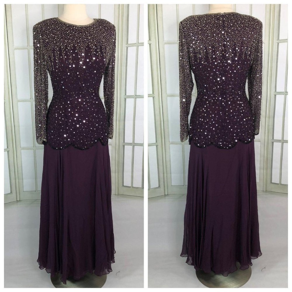 Michael Angelo Elegant Evening Sequin Shift Dress